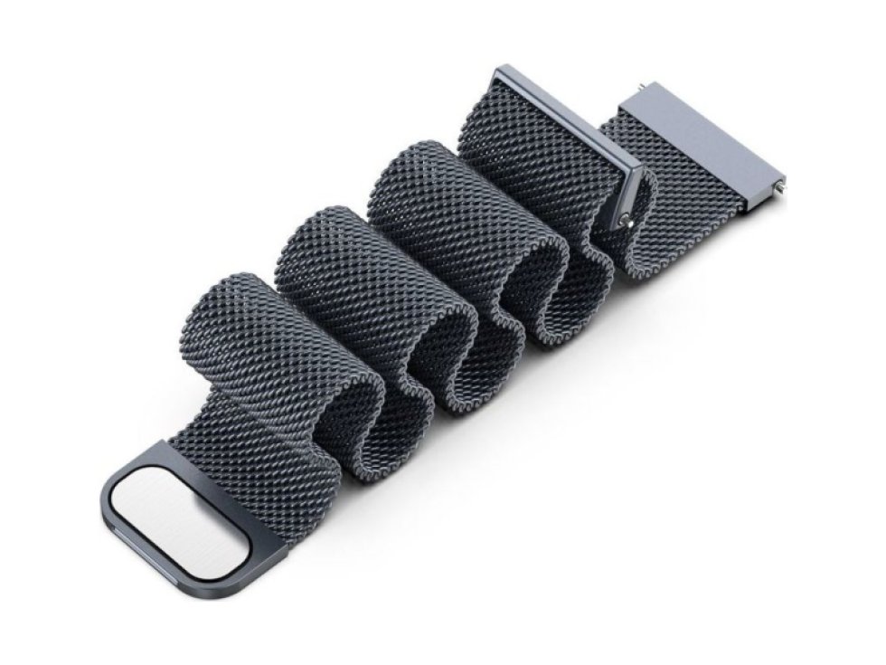 Řemínek pro Samsung Galaxy Watch 40mm / 42mm / 44mm / 46mm - Tech-Protect, Milaneseband Gray