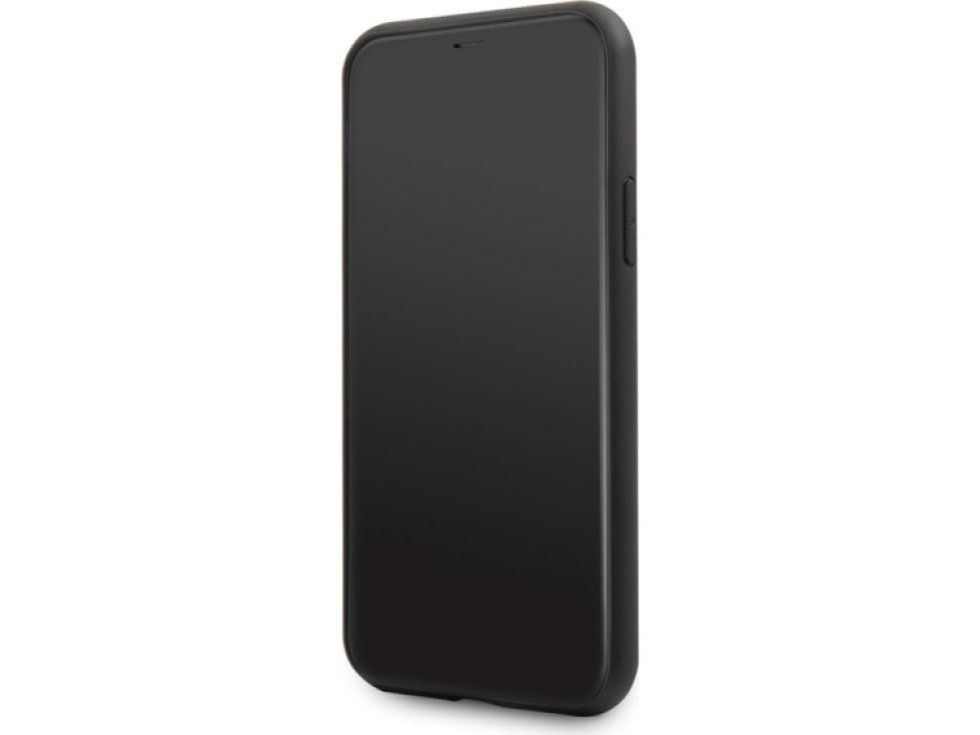 Ochranný kryt pro iPhone 11 - Karl Lagerfeld, Saffiano Karl and Choupette NFT Black KLHCN61SANKCPK