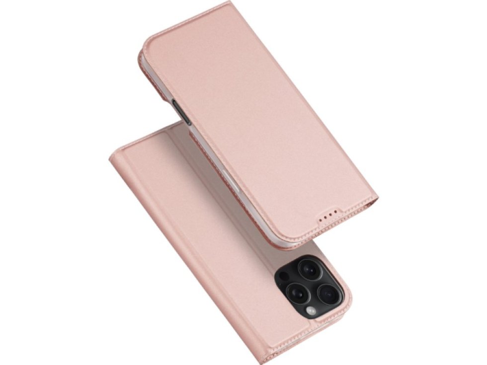Knížkové pouzdro na iPhone 16 Pro - DuxDucis, SkinPro Rose