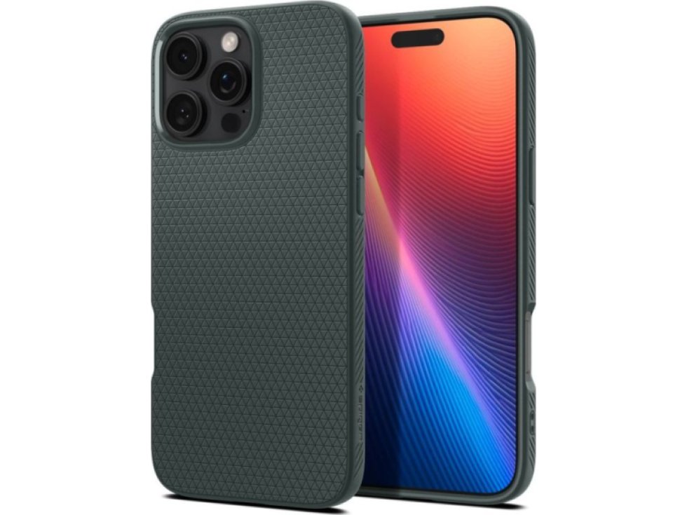 Ochranný kryt na iPhone 16 Pro MAX - Spigen, Liquid Air Abyss Green