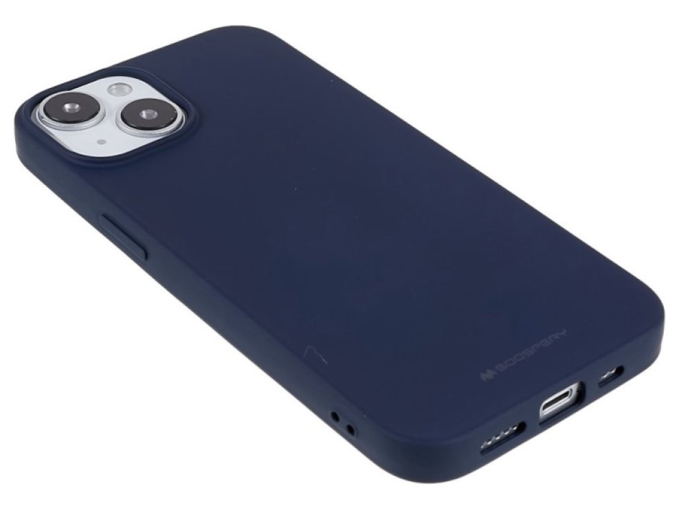 Ochranný kryt pro iPhone 14 - Mercury, Soft Feeling Midnight Blue