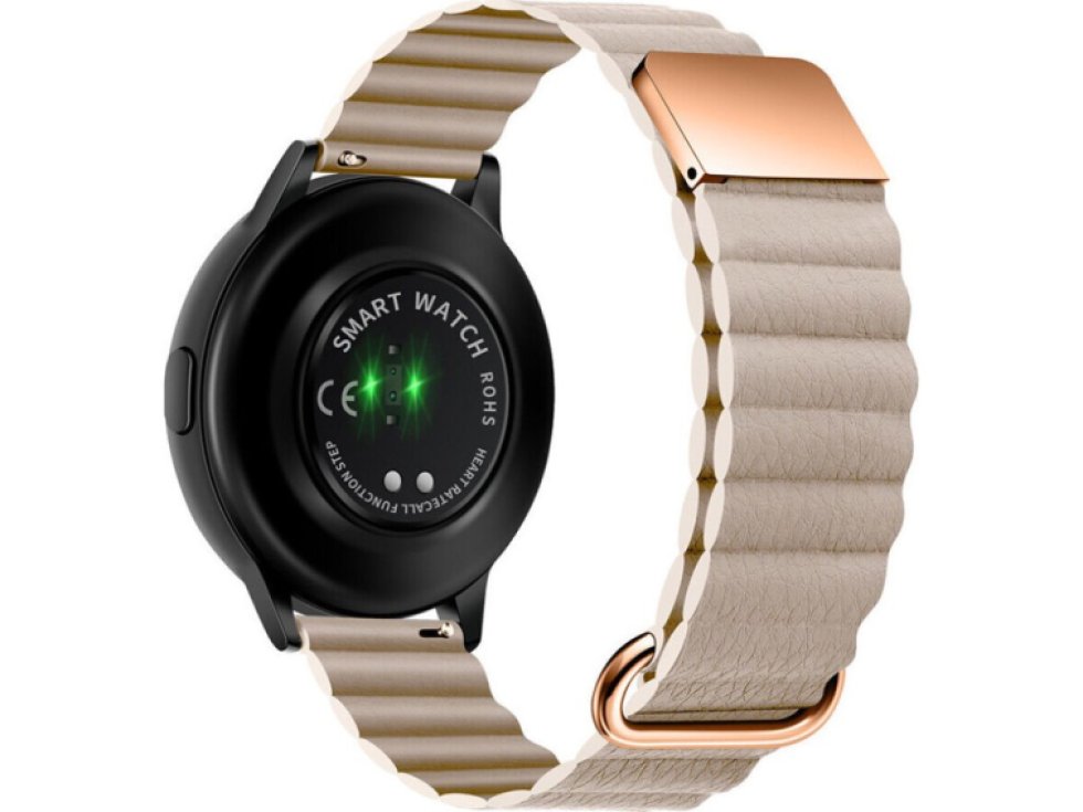 Stylový kožený řemínek s magnetem pro chytré hodinky 20mm