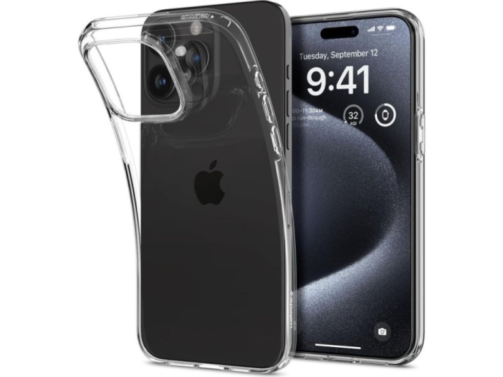 Ochranný kryt na iPhone 15 Pro - Spigen, Liquid Crystal Crystal Clear