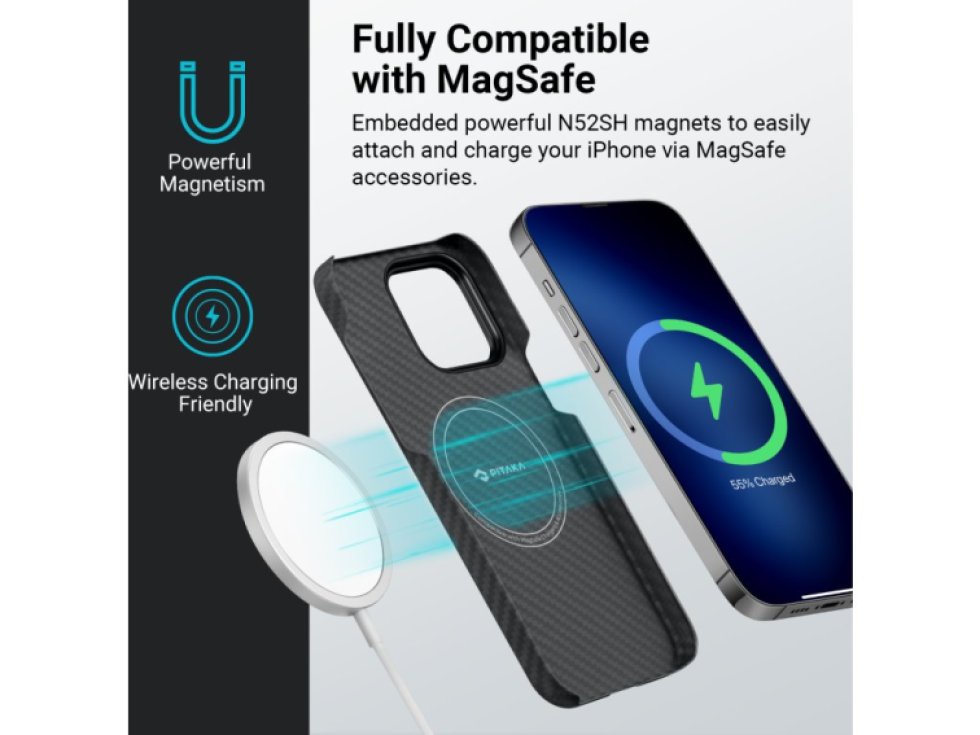 Ochranný kryt pro iPhone 14 Pro MAX - Pitaka, MagEZ 3 1500D