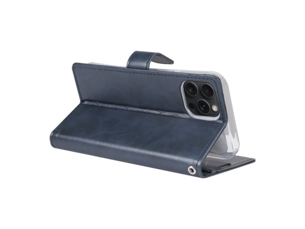 Ochranné pouzdro na iPhone 15 Pro - Mercury, Bluemoon Diary Navy