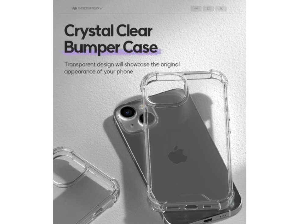 Ochranný kryt na iPhone 15 - Mercury, SuperProtect Transparent