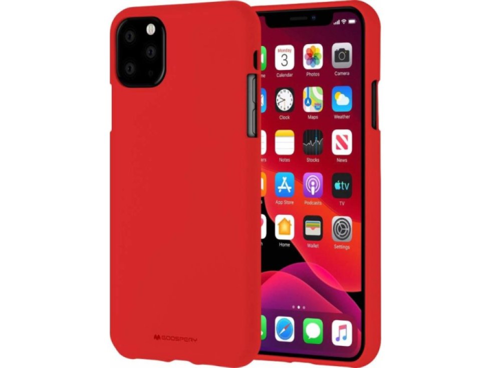 Ochranný kryt pro iPhone 11 Pro MAX - Mercury, Soft Feeling Red