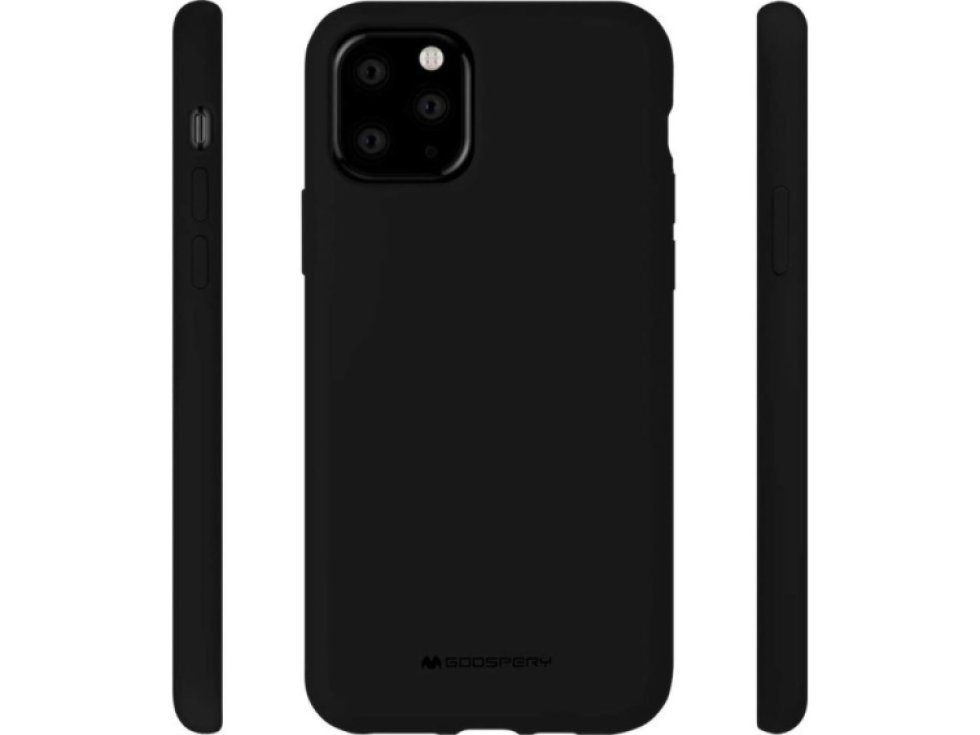 Ochranný kryt pro iPhone 11 Pro - Mercury, Silicone Black