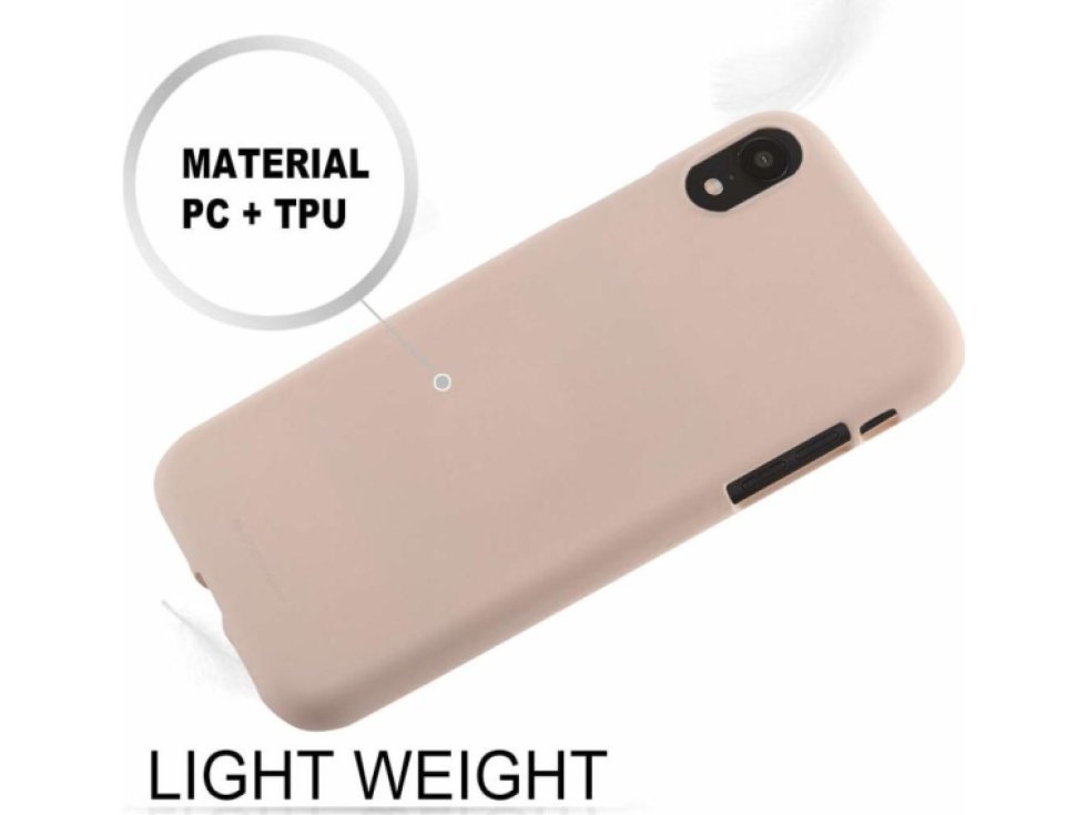Ochranný kryt pro iPhone XR - Mercury, Soft Feeling Pink Sand