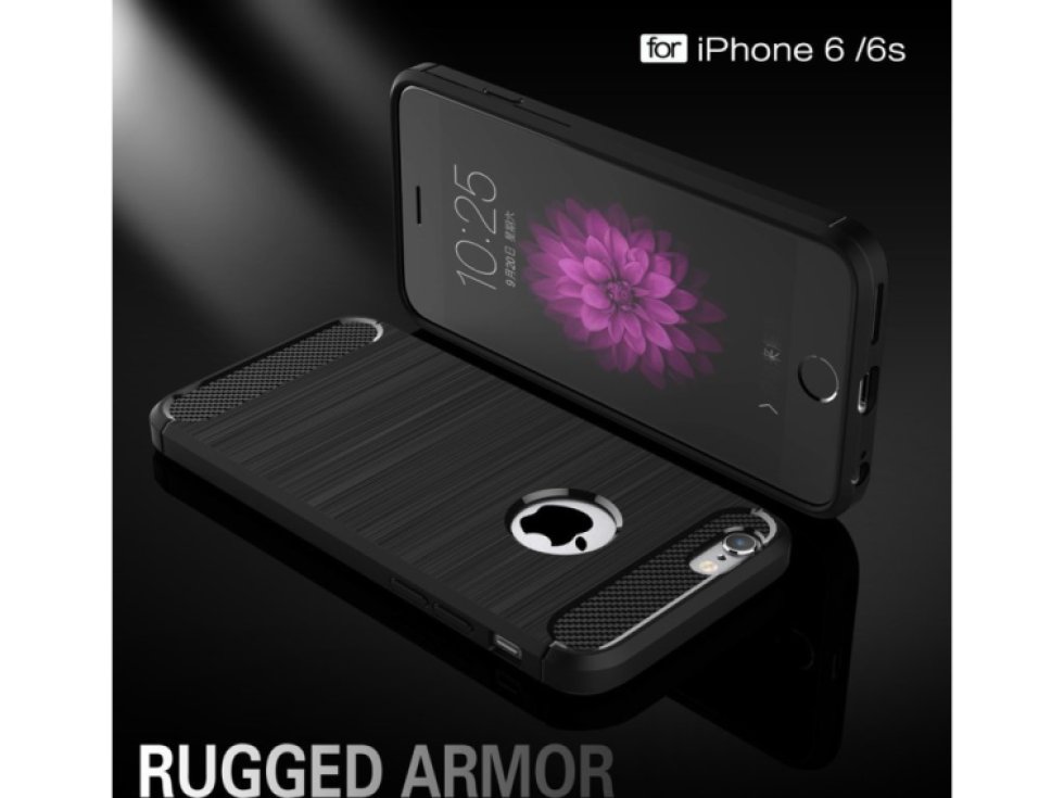 Ochranný kryt na iPhone 6 / 6S - Carbon Fibre