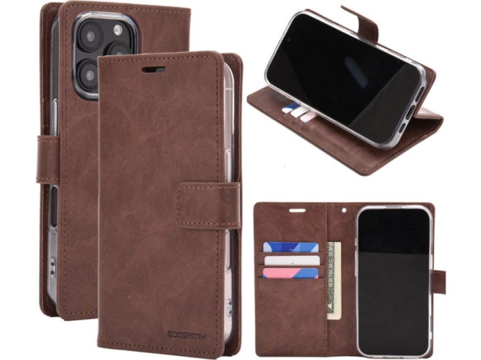 Ochranné pouzdro na iPhone 16 Pro MAX - Mercury, Bluemoon Diary Brown