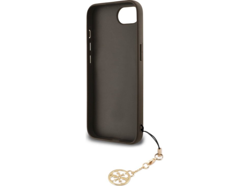 Ochranný kryt na iPhone 16e - Guess, 4G Charm Brown GUHCPSE4GF4GCW