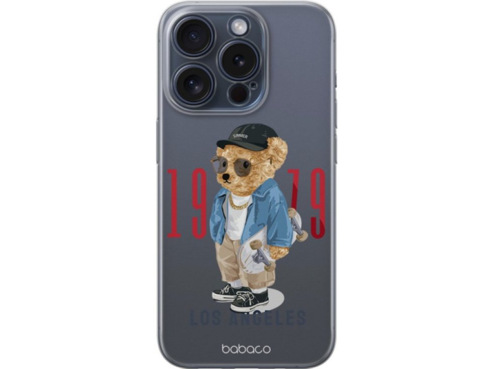 Ochranný kryt na iPhone 14 Pro - Babaco, Teddy Los Angeles 001 BPCTEDDY14543