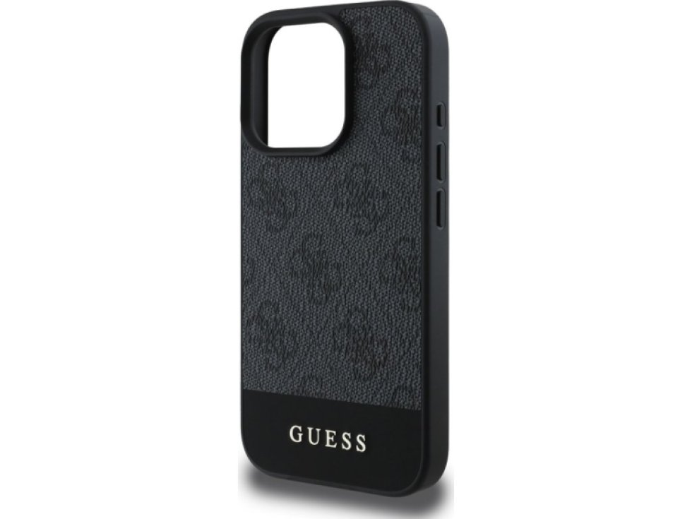 Ochranný kryt na iPhone 16 Pro - Guess, 4G Stripe Gray GUHCP16LG4GLGR