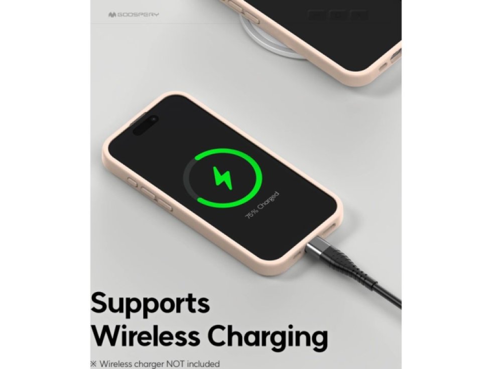 Ochranný kryt na iPhone 15 Pro - Mercury, Silicone Pink Sand