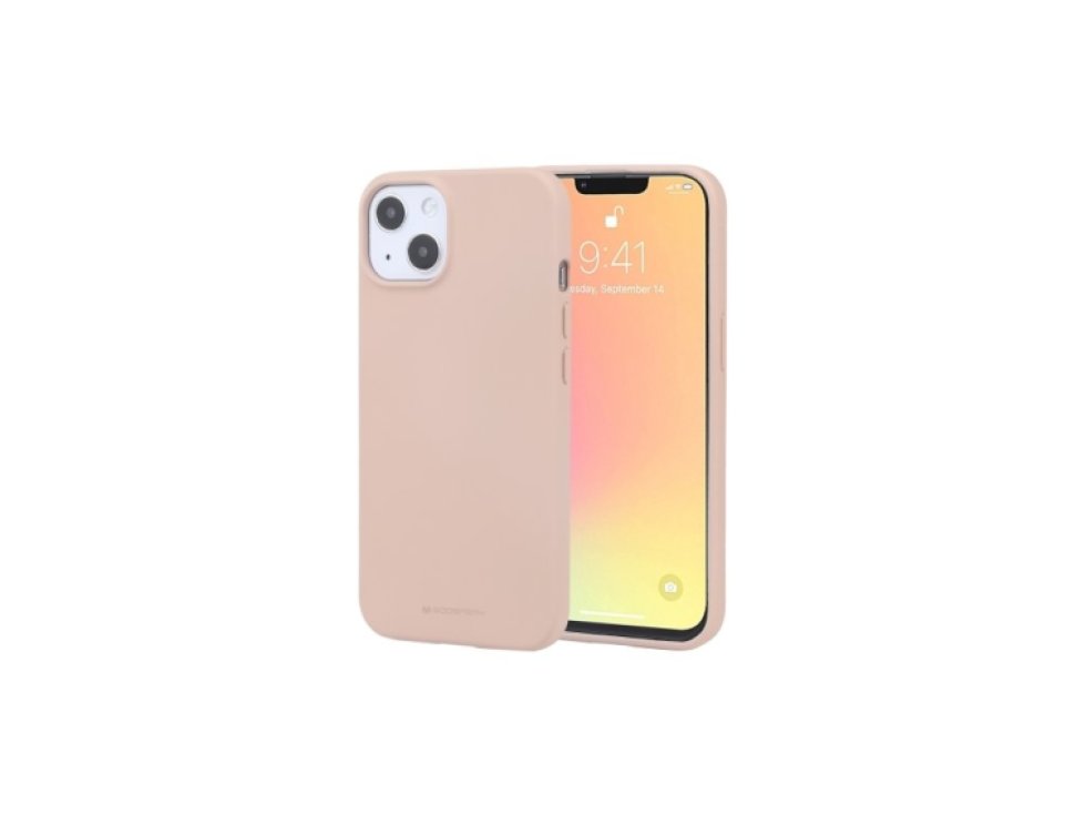 Ochranný kryt pro iPhone 13 - Mercury, Soft Feeling Pink Sand