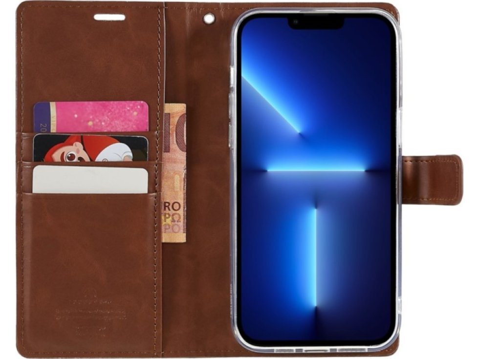 Ochranné pouzdro pro iPhone 14 Pro MAX - Mercury, Bluemoon Diary Brown