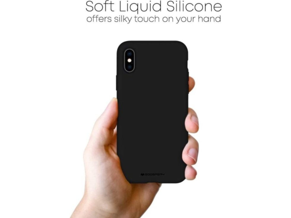 Ochranný kryt pro iPhone XS / X - Mercury, Silicone Black