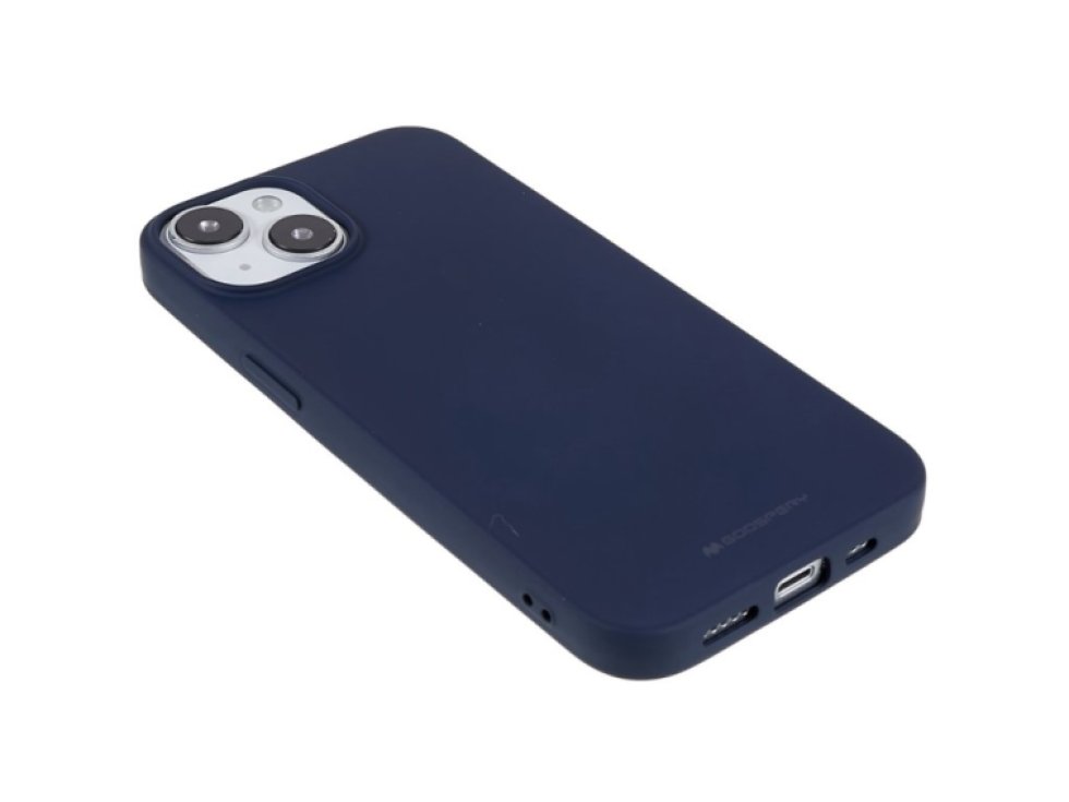 Ochranný kryt na iPhone 15 - Mercury, Soft Feeling Midnight Blue