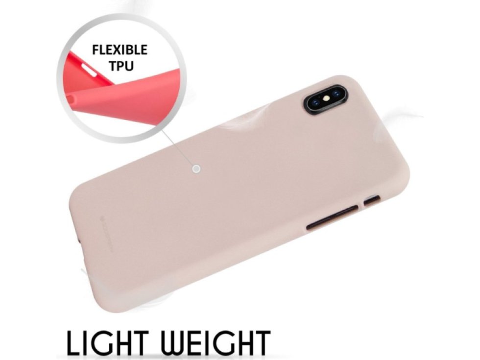 Ochranný kryt pro iPhone XS / X - Mercury, Soft Feeling Pink Sand