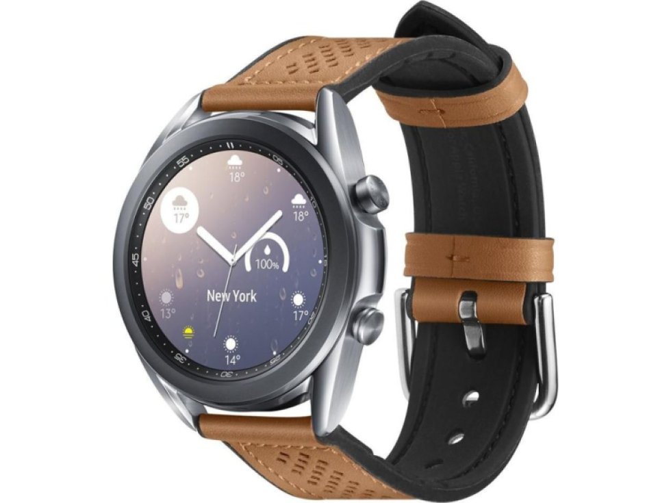 Řemínek pro Samsung Galaxy Watch 40mm / 41mm / 42mm / 44mm / 46mm - Spigen, Retro Fit Brown