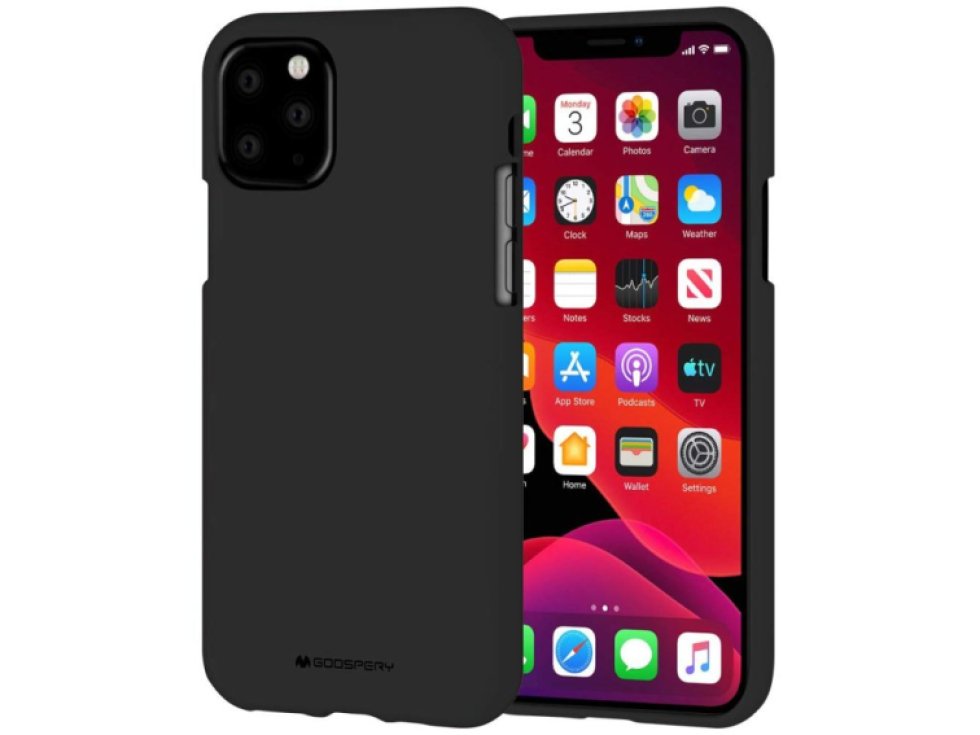 Ochranný kryt pro iPhone 11 Pro - Mercury, Soft Feeling Black