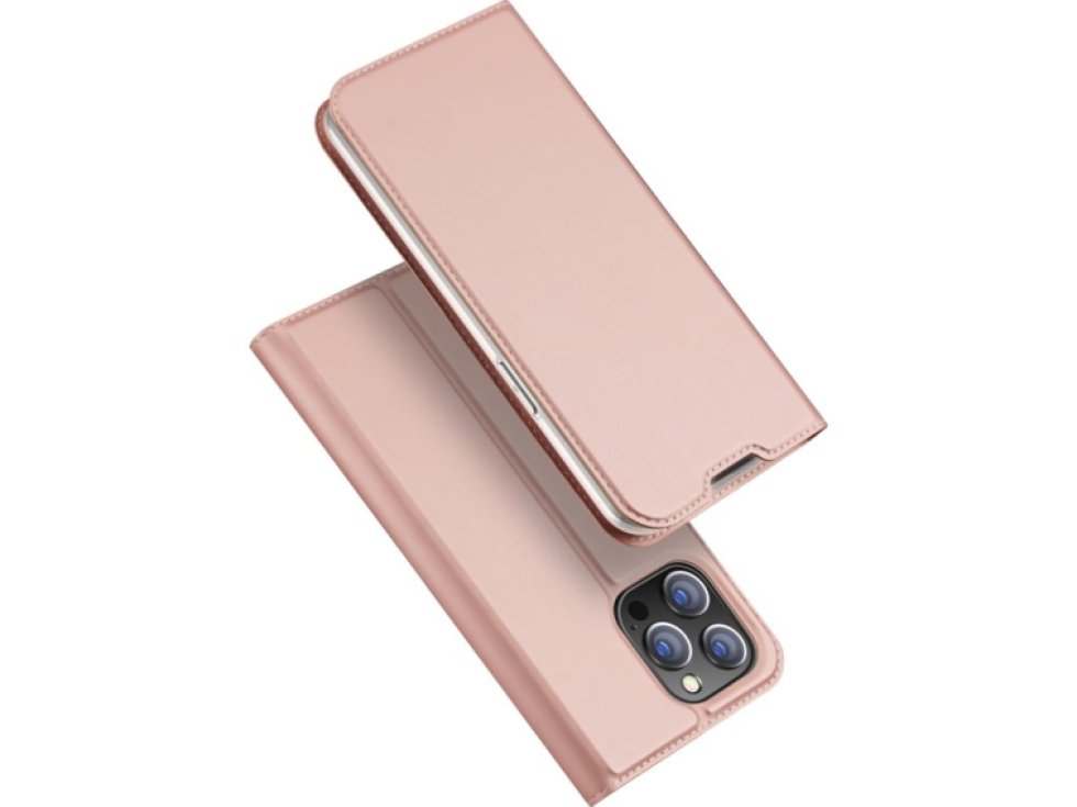 Knížkové pouzdro pro iPhone 14 Pro - DuxDucis, SkinPro Rose