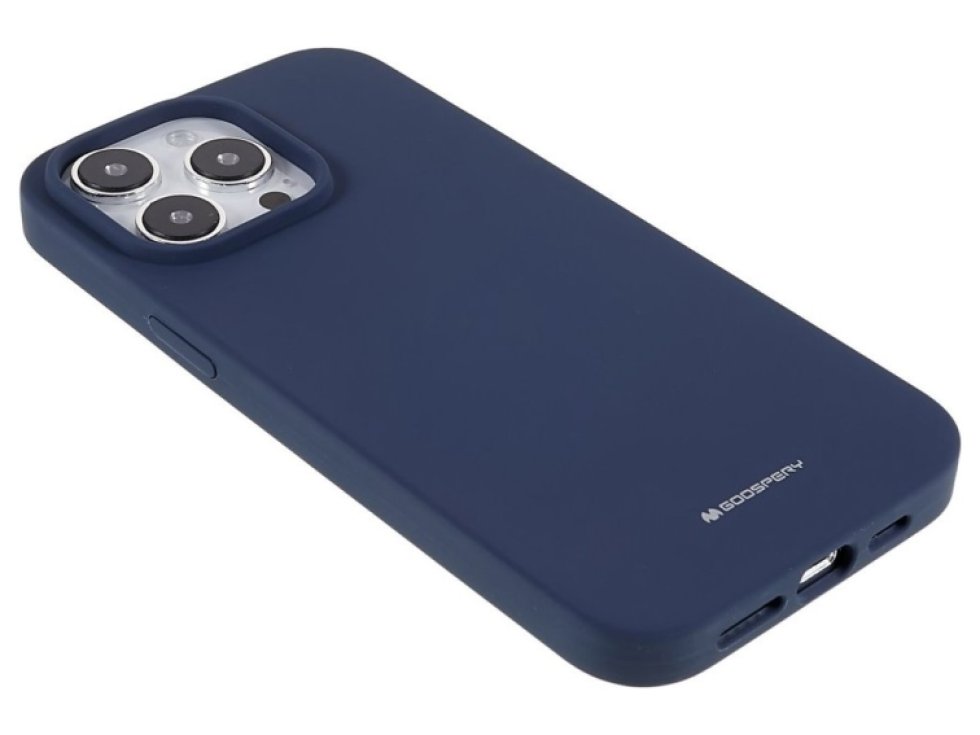 Ochranný kryt pro iPhone 14 Pro - Mercury, Silicone Navy