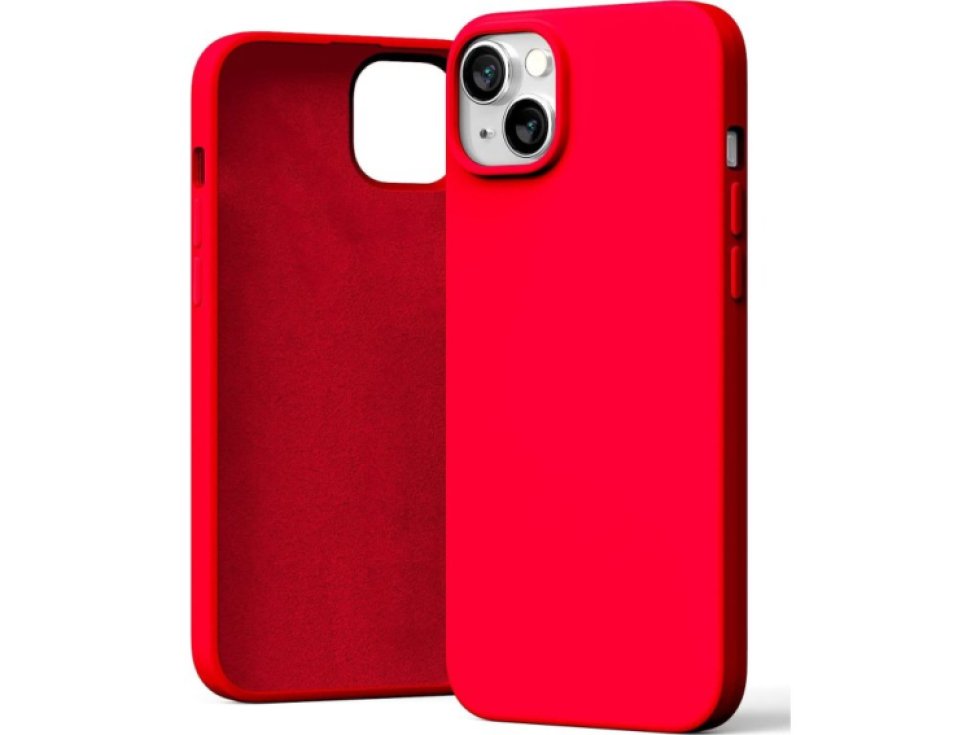 Ochranný kryt pro iPhone 14 PLUS - Mercury, Silicone Red