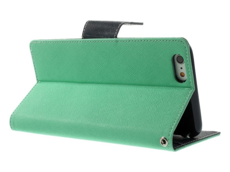 Pouzdro / kryt pro Apple iPhone 6 Plus / 6S Plus - Mercury, Fancy Diary MINT/NAVY