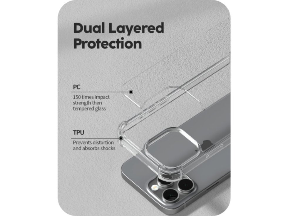 Ochranný kryt na iPhone 16 Pro MAX - Mercury, SuperProtect Transparent