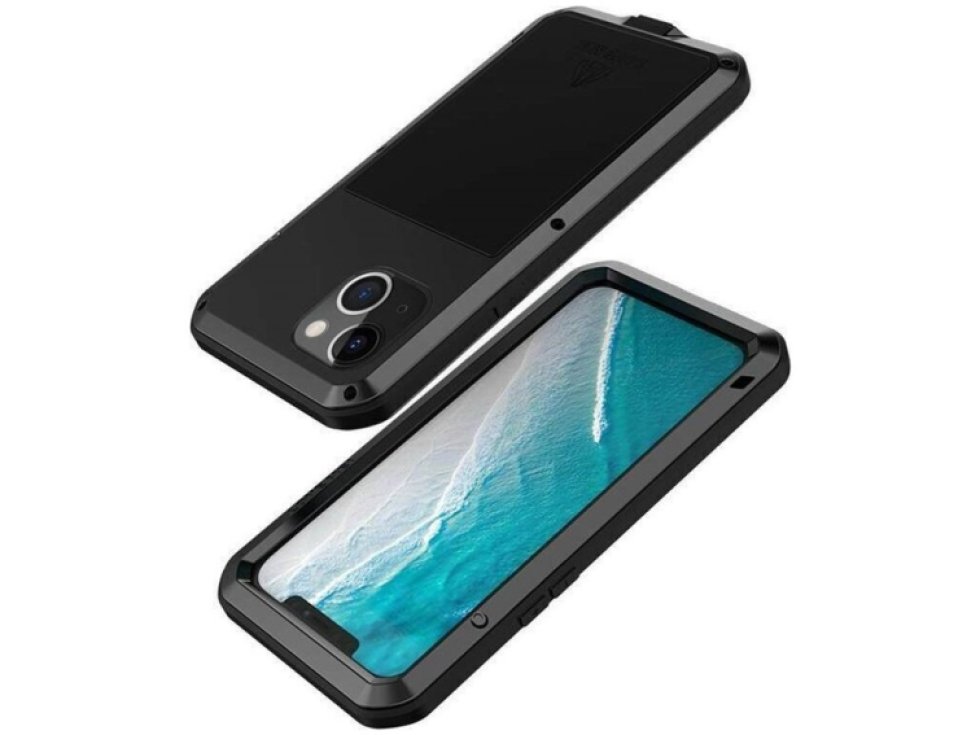 Ochranný kryt pro iPhone 14 - LOVE MEI, Powerful Black