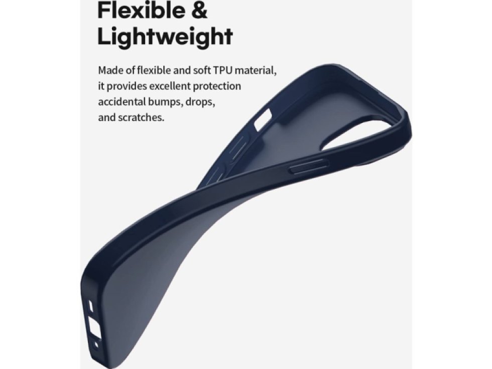 Ochranný kryt pro iPhone 13 Pro MAX - Mercury, Soft Feeling Midnight Blue