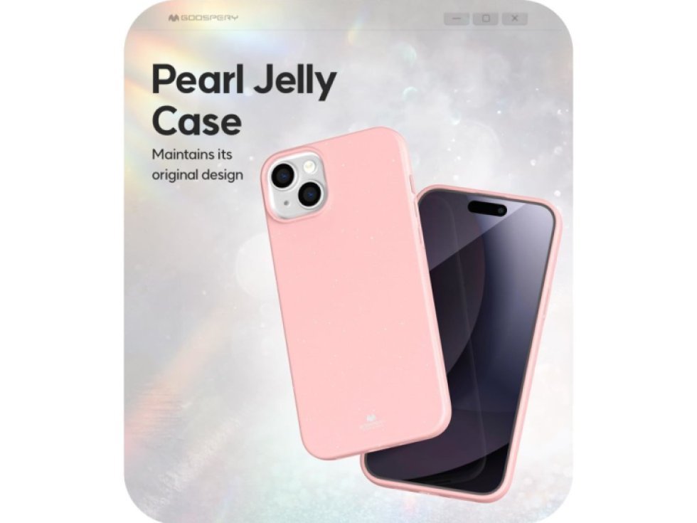 Ochranný kryt na iPhone 15 PLUS - Mercury, Jelly Pink