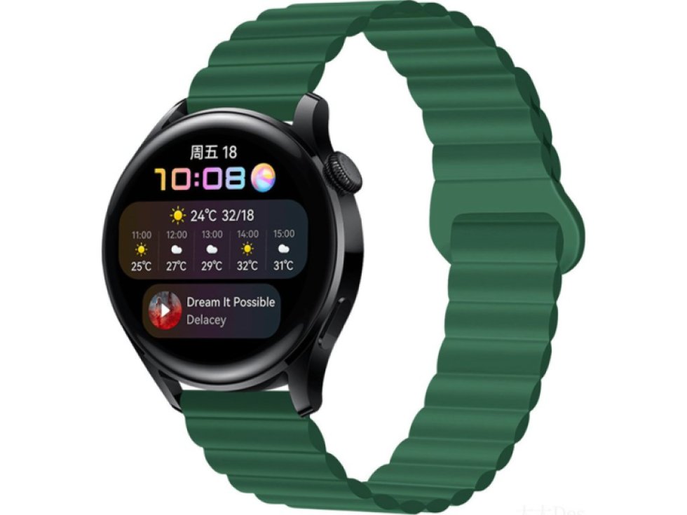 Stylový řemínek s magnetem pro chytré hodinky - Khaki