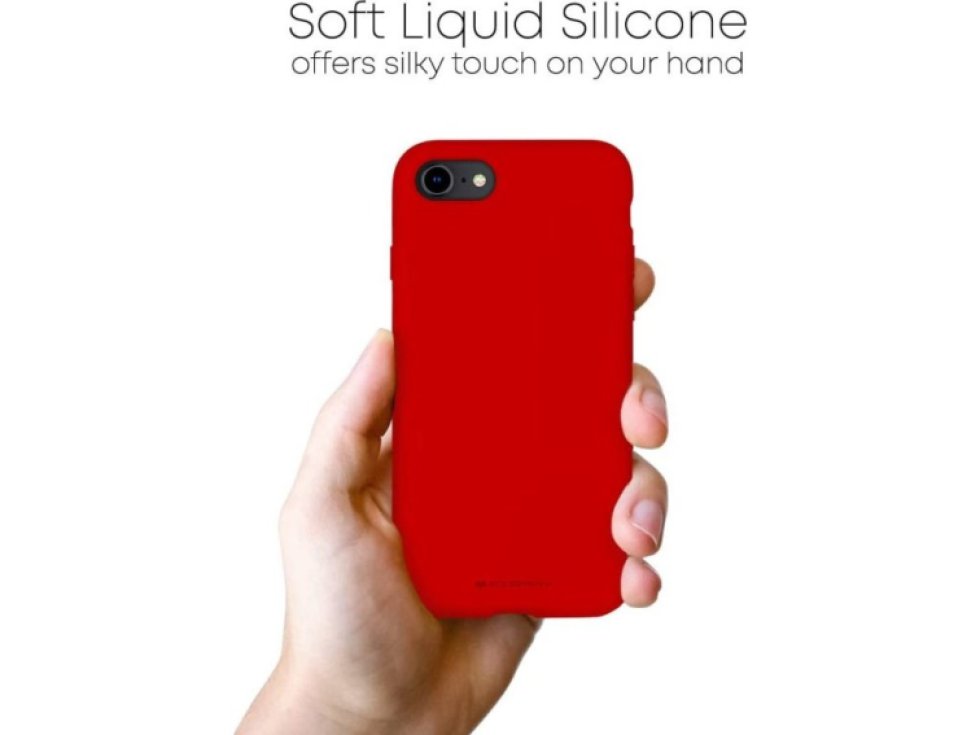 Ochranný kryt pro iPhone 7 / 8 / SE (2020/2022) - Mercury, Silicone Red