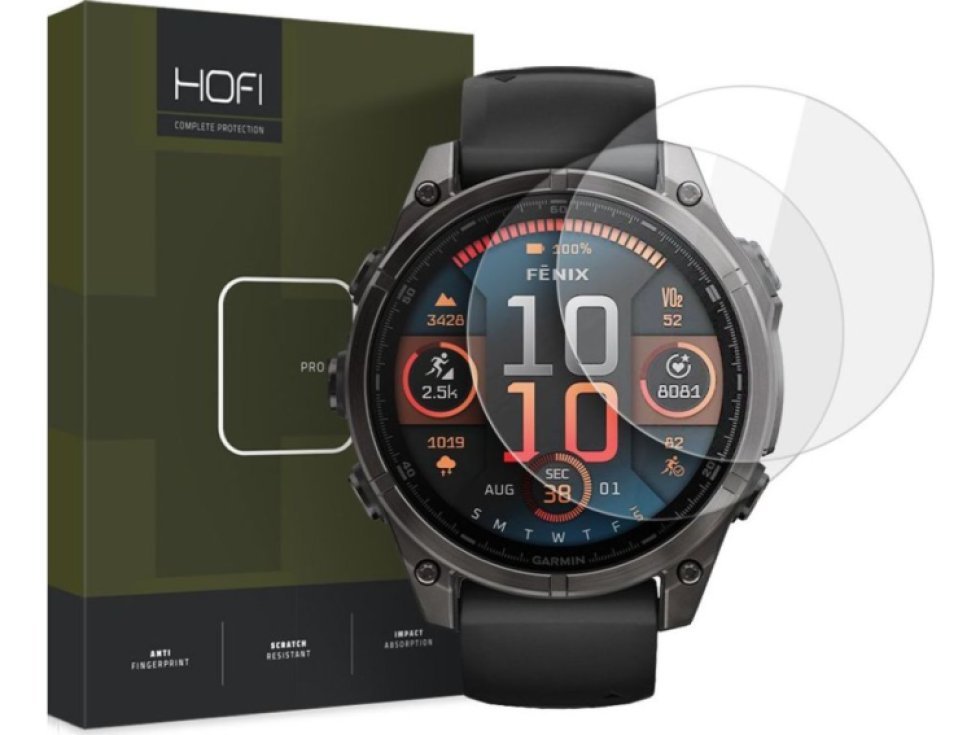 Hybridní ochranné sklo na Garmin Fenix 8 (47 MM) - Hofi, Glass Pro+ (2ks)