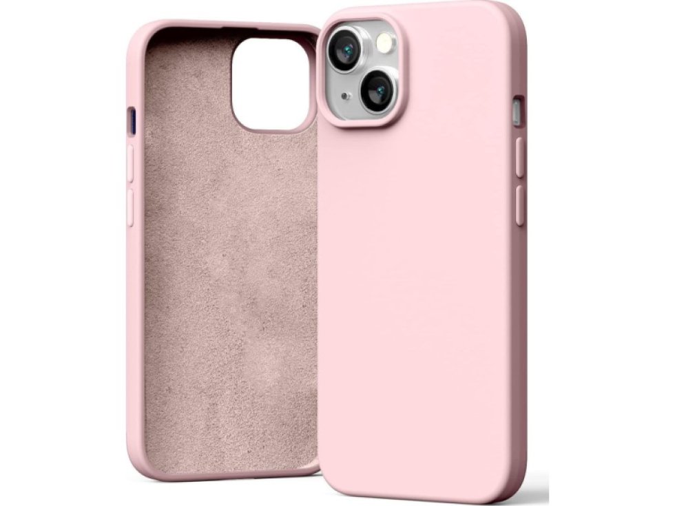 Ochranný kryt pro iPhone 14 - Mercury, Silicone Pink Sand