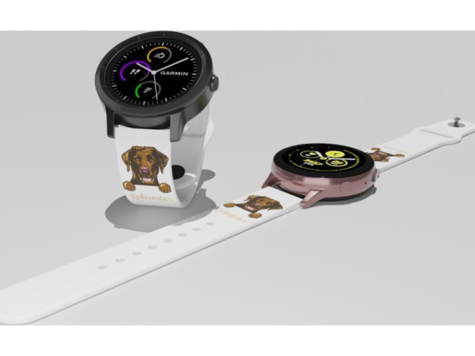 Hnědý labrador řemínek 22 mm