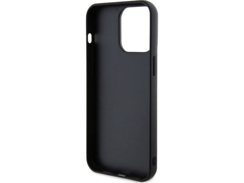 Ochranný kryt na iPhone 15 Pro MAX - Karl Lagerfeld, 3D Rubber Karl and Choupette Black KLHCP15X3DRKCNK