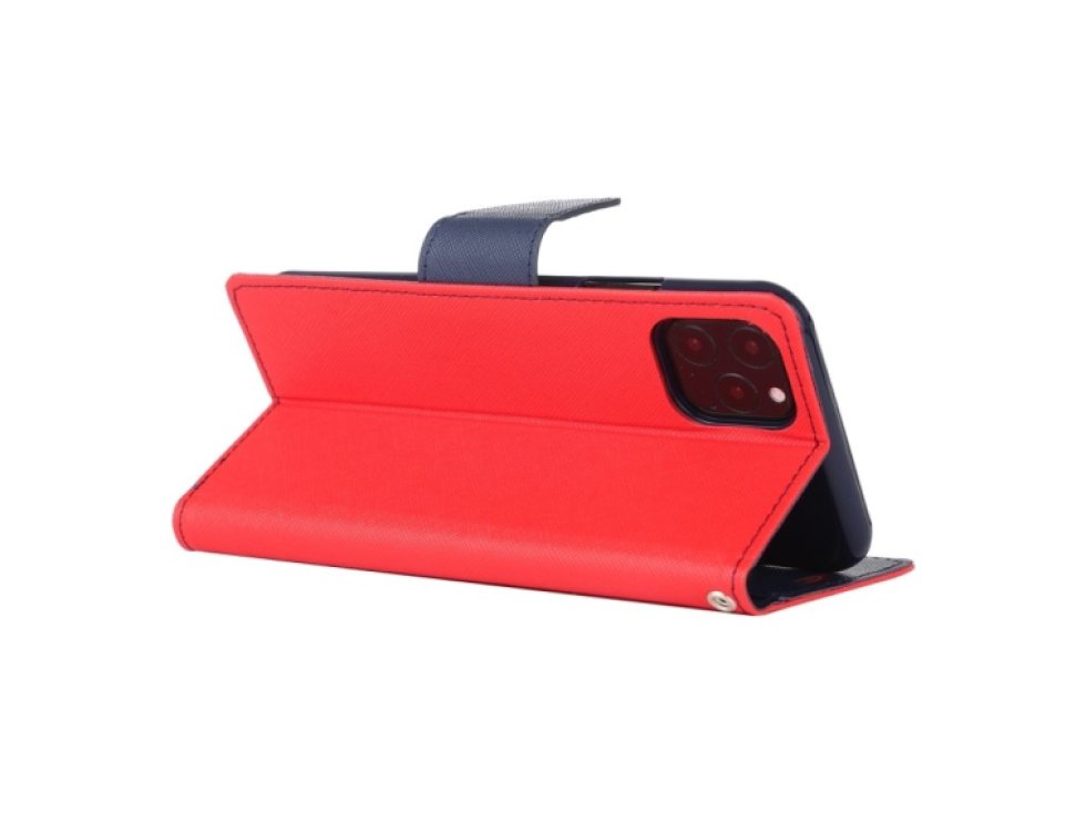 Pouzdro na iPhone 12 / 12 Pro - Mercury, Fancy Diary Red/Navy