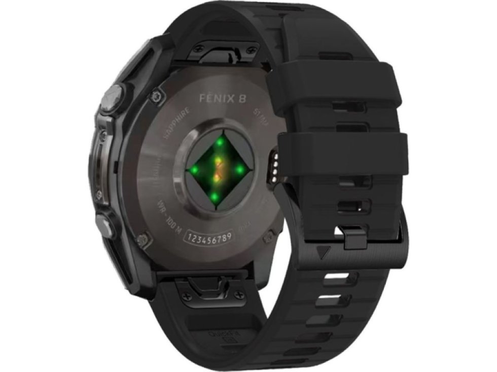Řemínek pro Garmin Fenix 5 / 6 / 6 PRO / 7 / 8 (47mm) / E - Tech-Protect, Silicone Line Black