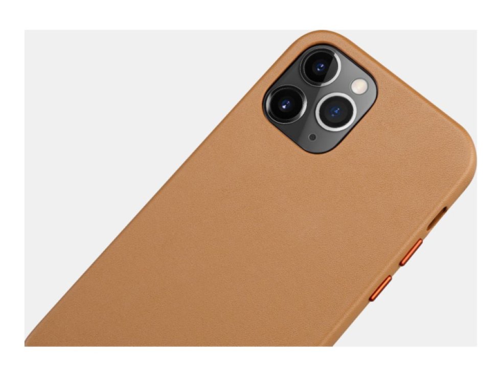 Kožený kryt na iPhone 12 / 12 Pro - iCarer, Original Brown 01.20.RIX1206-BN