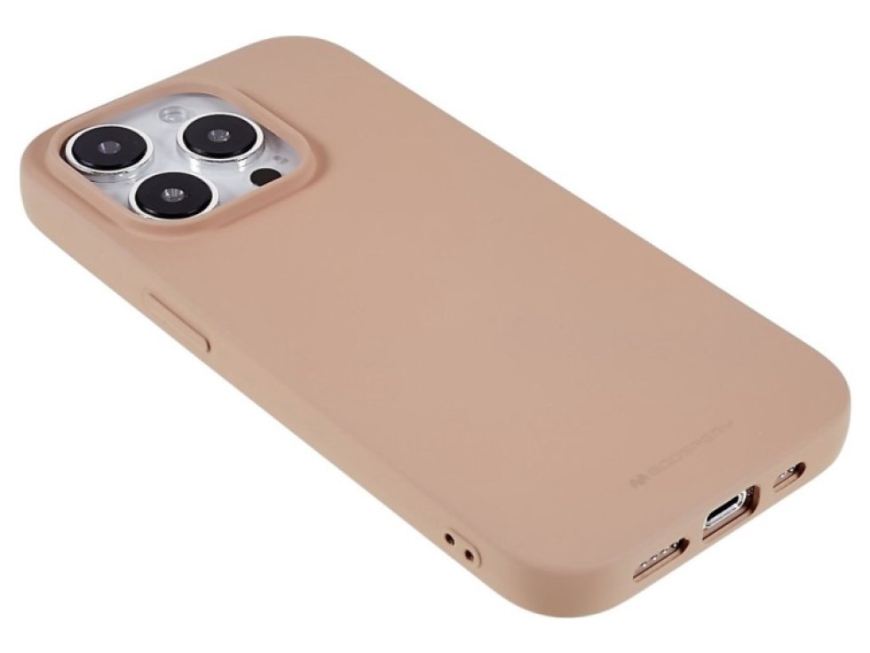 Ochranný kryt na iPhone 15 Pro - Mercury, Soft Feeling Pink Sand