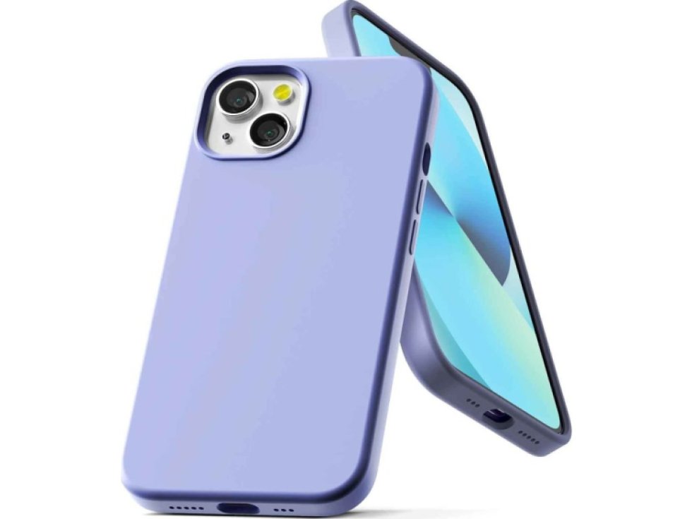 Ochranný kryt pro iPhone 13 mini - Mercury, Silicone Lavender Gray