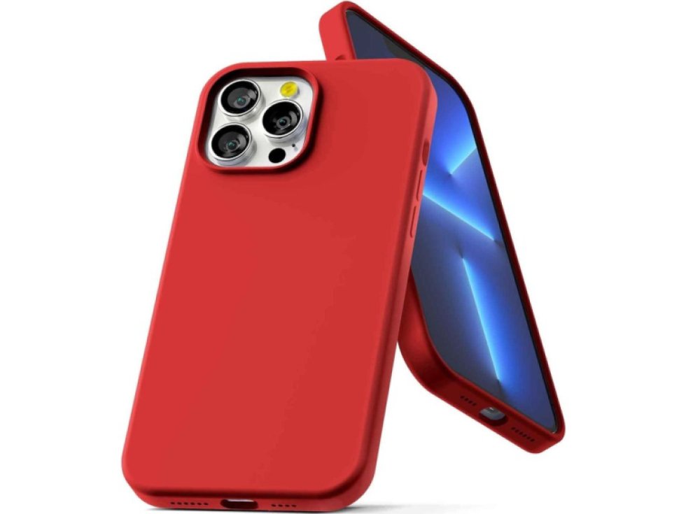 Ochranný kryt pro iPhone 13 Pro MAX - Mercury, Silicone Red