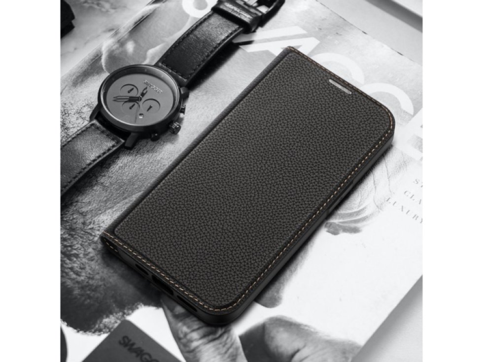 Knížkové pouzdro pro iPhone 14 - DuxDucis, SkinX2 Black