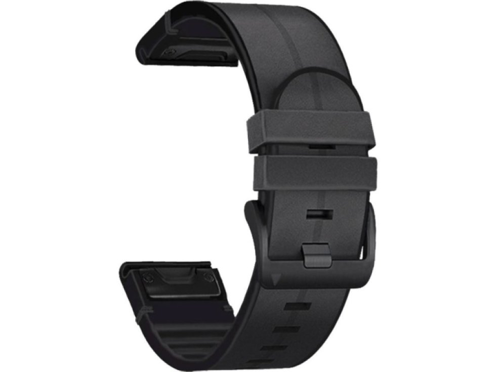 Řemínek pro Garmin Fenix 5X / 5X PLUS / 6X / 6X PRO / 7X / 8 (51mm) - Tech-Protect, Silicone PU Black