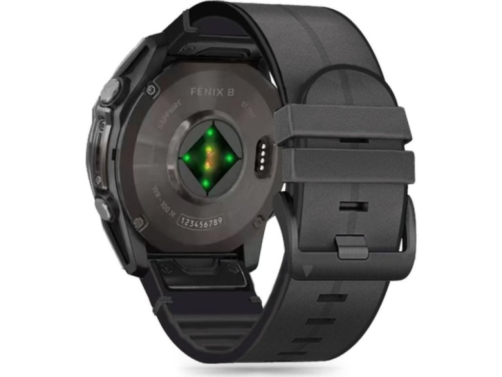 Řemínek pro Garmin Fenix 5X / 5X PLUS / 6X / 6X PRO / 7X / 8 (51mm) - Tech-Protect, Silicone PU Black