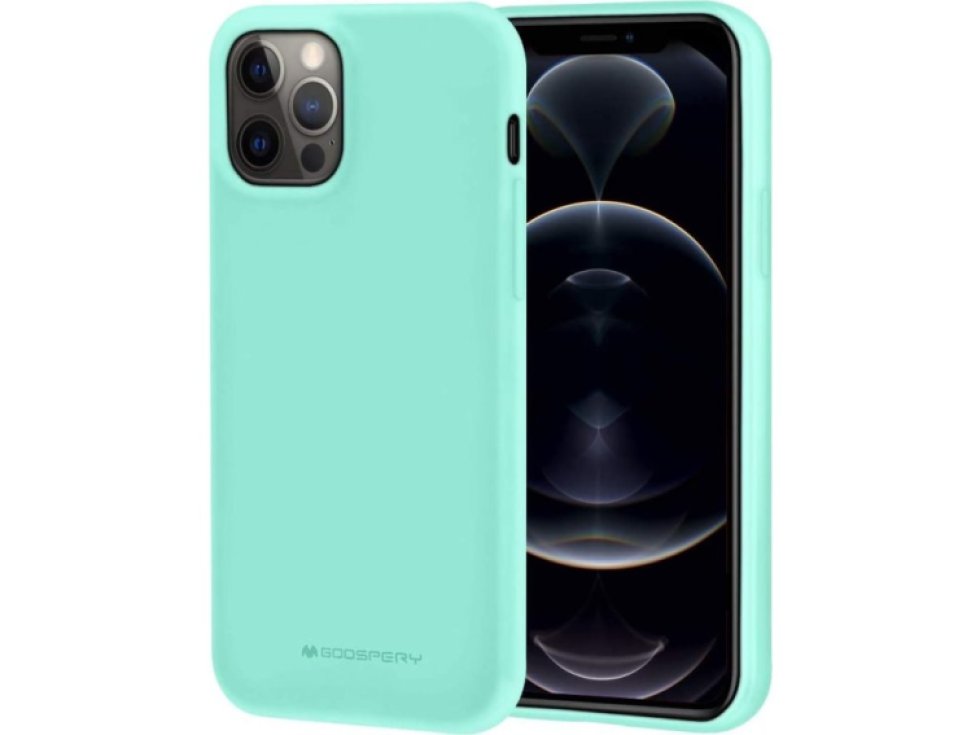 Ochranný kryt pro iPhone 12 Pro MAX - Mercury, Soft Feeling Mint